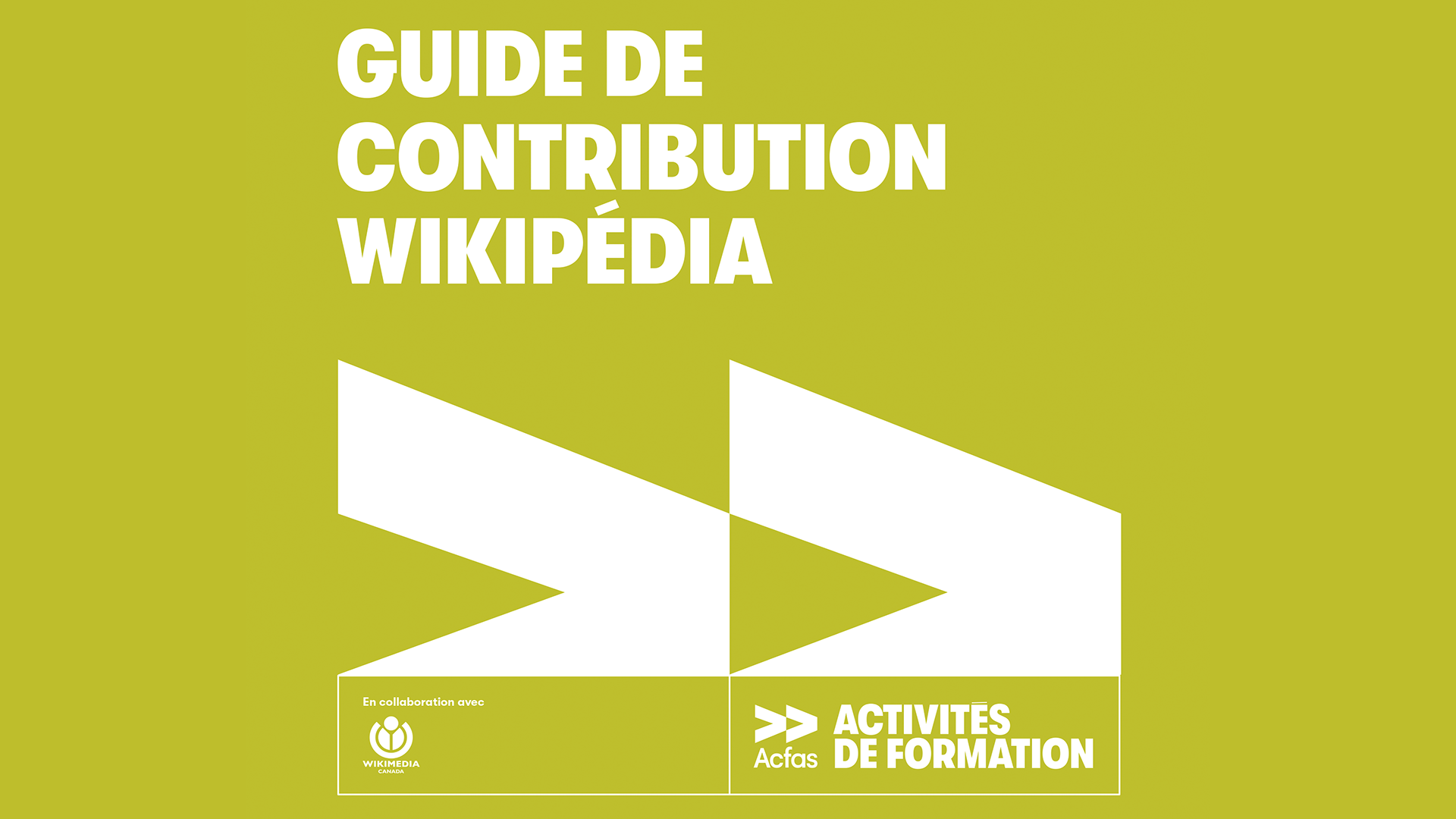ACFAS - Guide de contribution Wikipédia