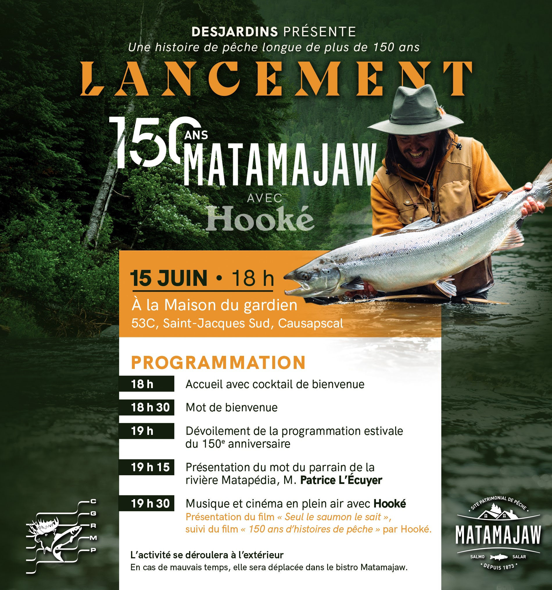 Affiche Lancement 150e Matamajaw